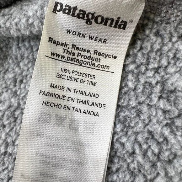 Patagonia Women's Better Sweater Fleece Lined Quarter Zip Grey Size Small - Picture 6 of 10